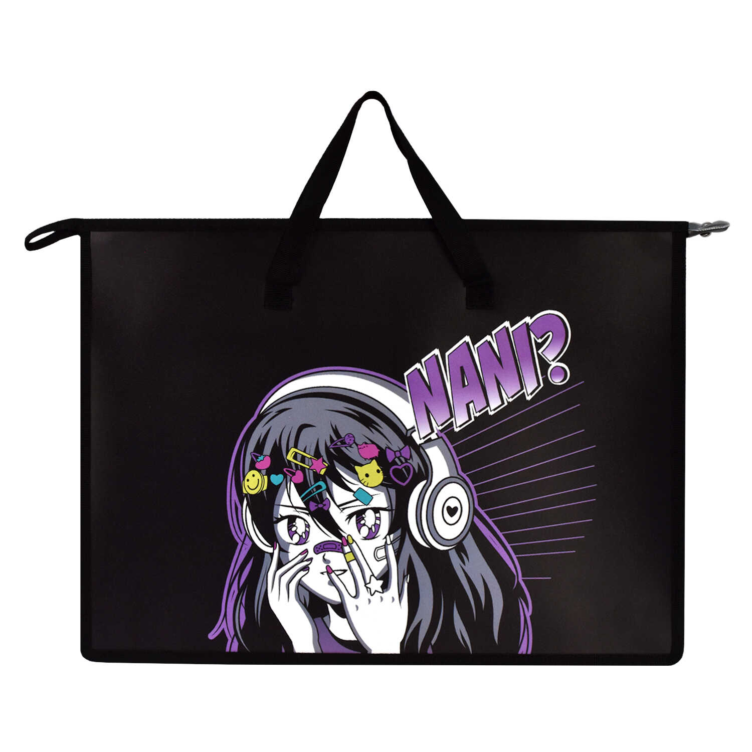 Папка для чертежей и рисунков с ручками пластиковая А3 ФЕНИКС Манга , арт. 62513 