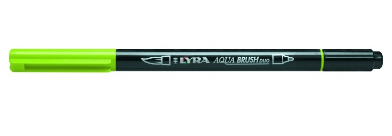Фломастер Aqua Brush Duo LYRA яблочно-зеленый двухсторонний, арт. 6520070