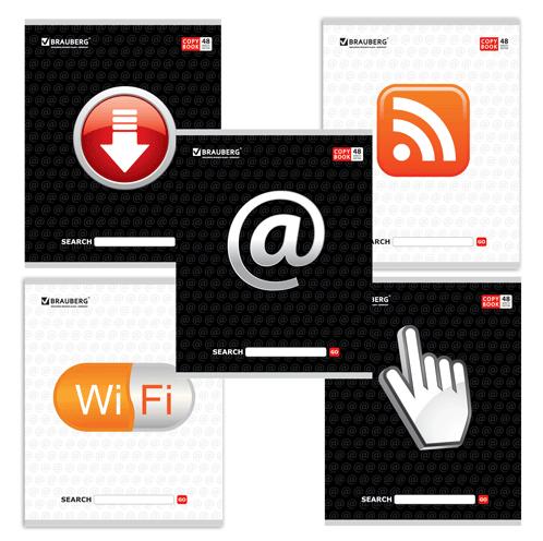 Тетрадь А5 48листов линия BRAUBERG В сети , арт. 401898