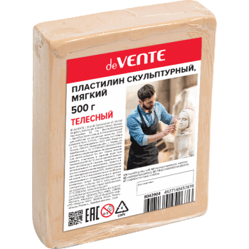 Пластилин скульптурный deVENTE 500гр мягкий телесный, арт. 8042904